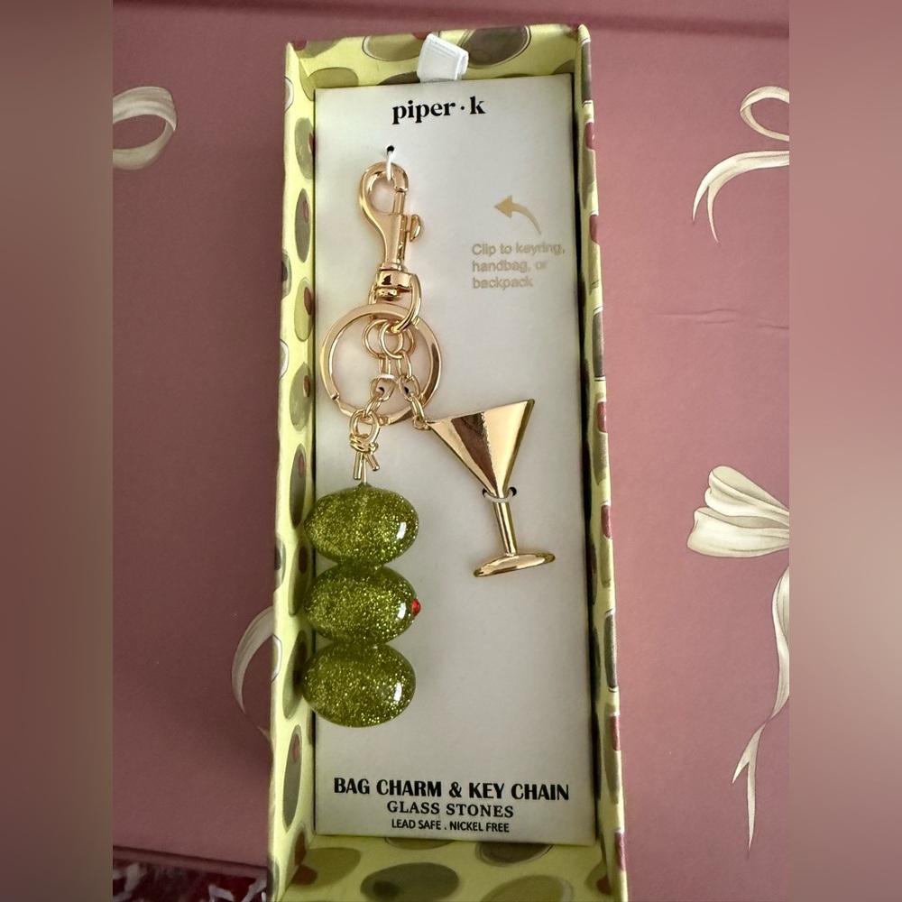 ✨ Martini Moment Bag Charm / Key Chain 🍸(Brand new - never left the box)